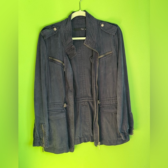 Max jacket, Navy blue, material 100% Tencel - Picture 1 of 4